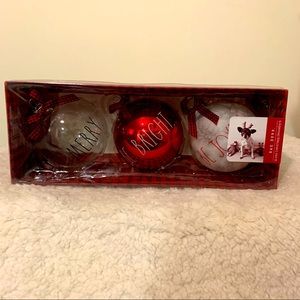 BNWT Rae Dunn Ornament Set